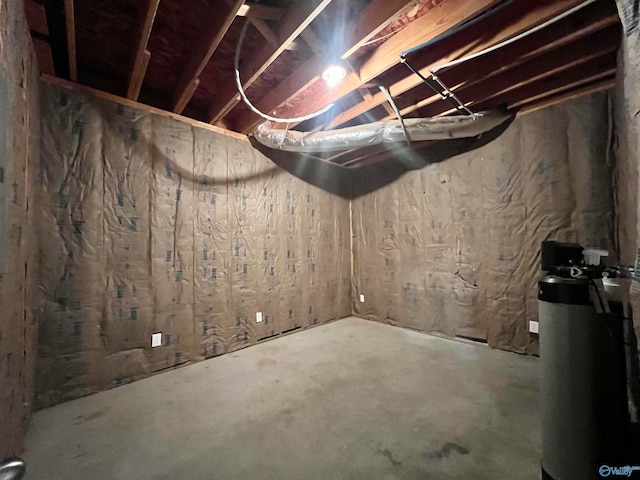 view of basement