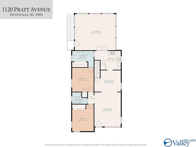 1120 NE Pratt Ave, Huntsville, AL 35801 - floor plan