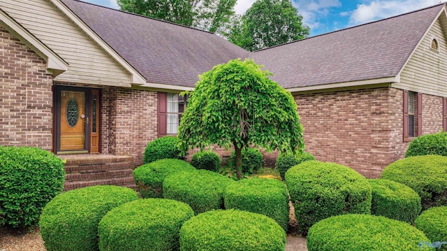 2211 Pumpkin Center Rd NE, Fort Payne, AL 35967 - view of front of property featuring brick siding and a shingled roof