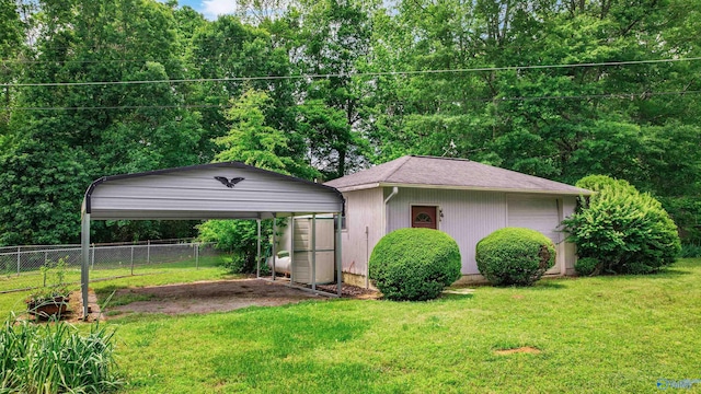 2211 Pumpkin Center Rd NE, Fort Payne, AL 35967 - view of yard featuring a detached carport