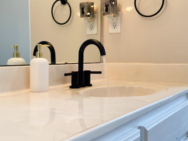 interior details featuring a sink