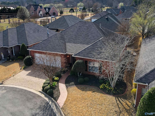 birds eye view of property featuring a residential view