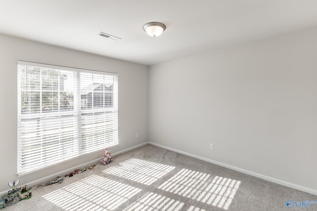 spare room with carpet floors