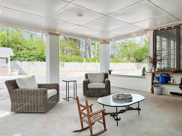 view of sunroom / solarium