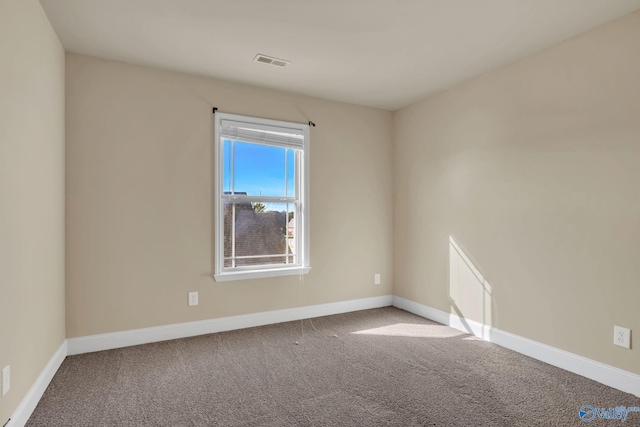 view of carpeted empty room