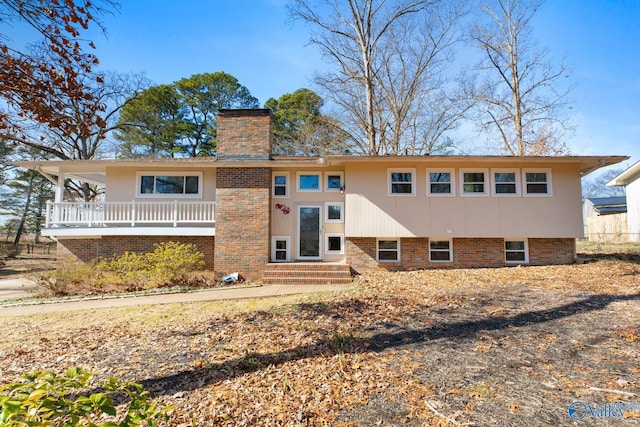 view of rear view of property