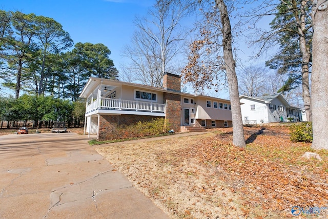 view of front of home