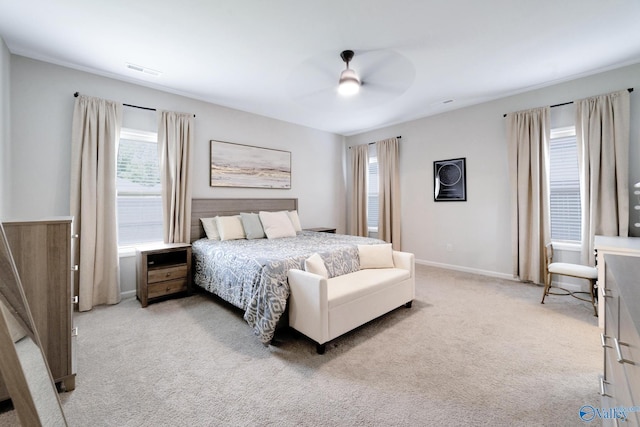 103 Barlow Way, Owens Cross Roads, AL 35763 - bedroom with light carpet and a ceiling fan