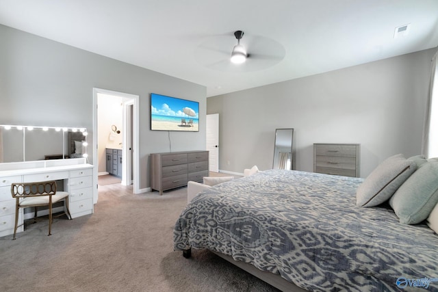 103 Barlow Way, Owens Cross Roads, AL 35763 - bedroom with carpet, ceiling fan, and ensuite bath