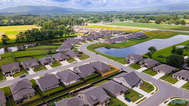 103 Barlow Way, Owens Cross Roads, AL 35763 - aerial view of residential area with a water and mountain view