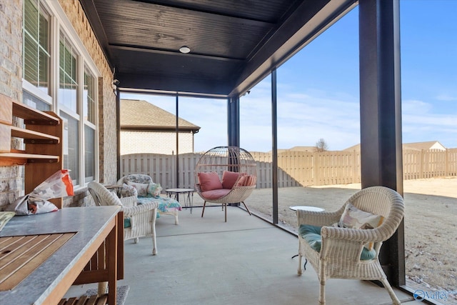 view of sunroom / solarium