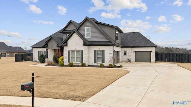 view of front facade featuring a garage