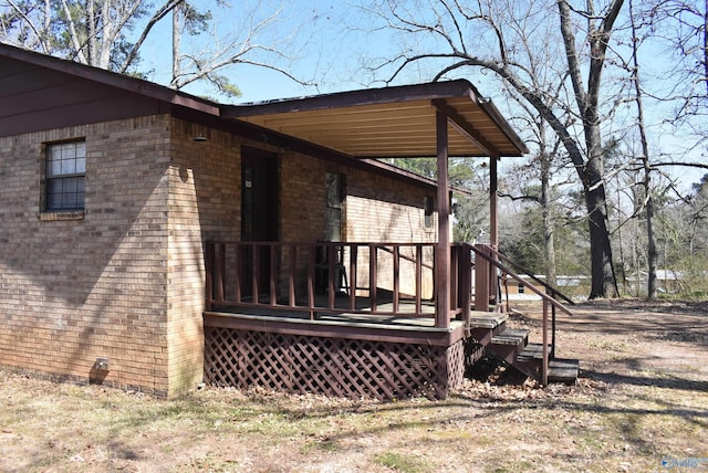 view of deck