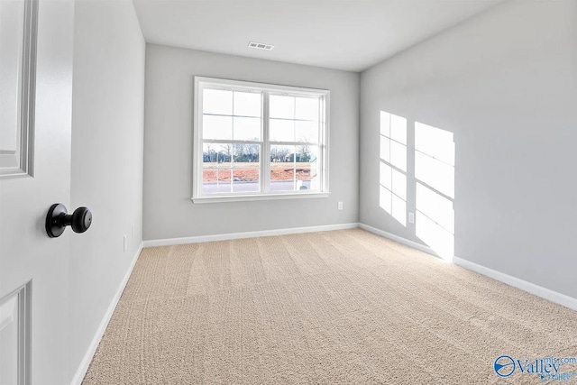 view of carpeted empty room