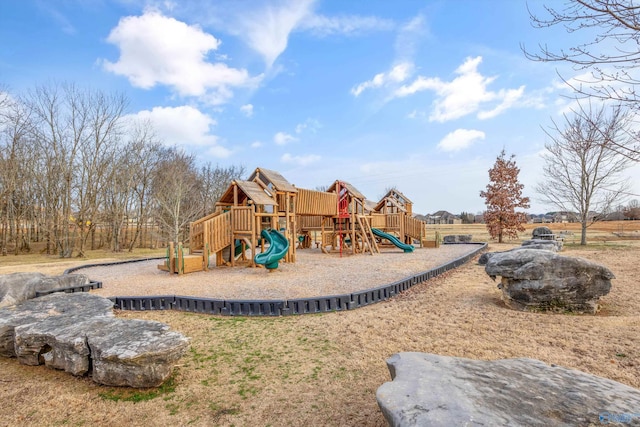 view of jungle gym