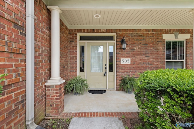 505 Barkley St SW, Hartselle, AL 35640 - entrance to property with covered porch and brick siding