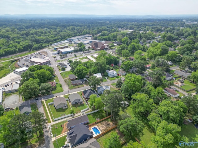 505 Barkley St SW, Hartselle, AL 35640 - aerial view of property's location featuring a heavily wooded area and nearby suburban area