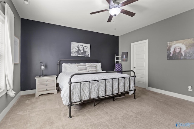 111 Starling Dr, Madison, AL 35756 - carpeted bedroom featuring baseboards and ceiling fan
