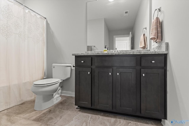 111 Starling Dr, Madison, AL 35756 - full bathroom featuring baseboards, visible vents, toilet, and vanity