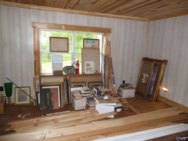 2308 County Road 458, Fort Payne, AL 35968 - living area featuring wooden ceiling and wooden walls