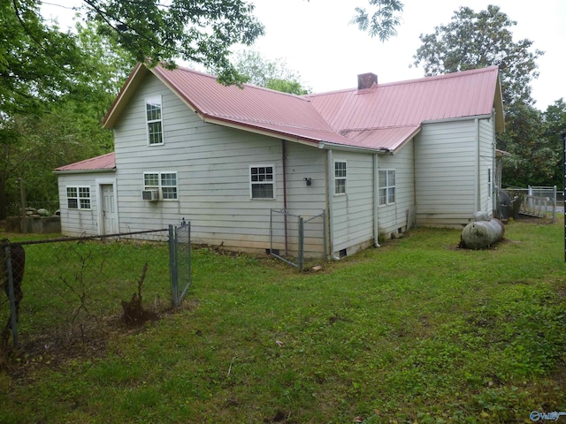 2308 County Road 458, Fort Payne, AL 35968 - back of house with metal roof and a chimney
