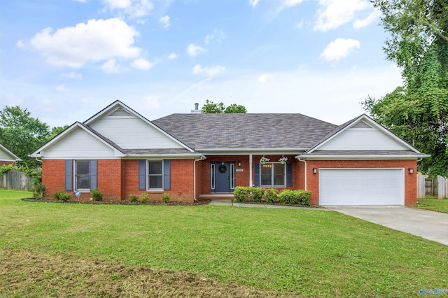 138 Spring Farm Rd, Huntsville, AL 35811 - traditional home with driveway, brick siding, an attached garage, and covered porch