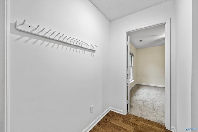 138 Spring Farm Rd, Huntsville, AL 35811 - hallway featuring dark wood-style flooring and baseboards