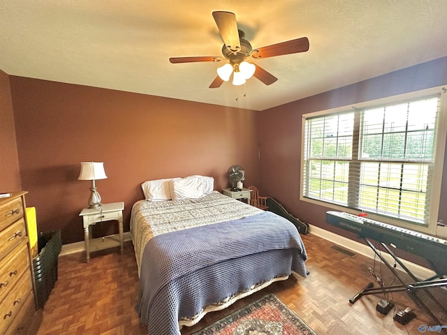 175 County Road 23, Leesburg, AL 35983 - bedroom with baseboards and a ceiling fan