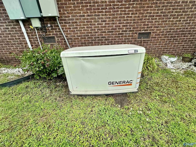 175 County Road 23, Leesburg, AL 35983 - exterior view of a power unit, crawl space, and brick siding