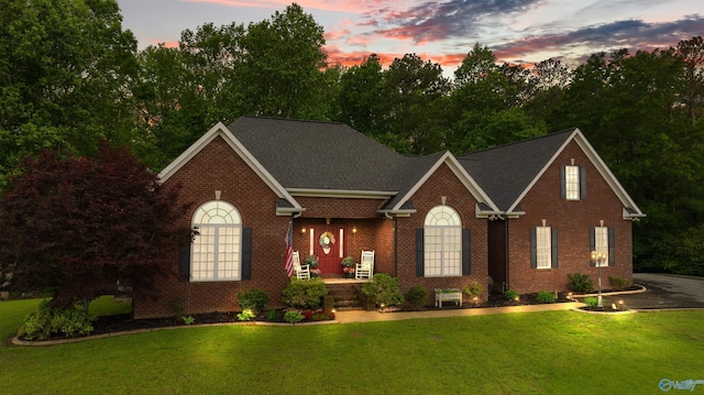 152 W Dr, Fyffe, AL 35971 - view of front of house with a lawn and brick siding
