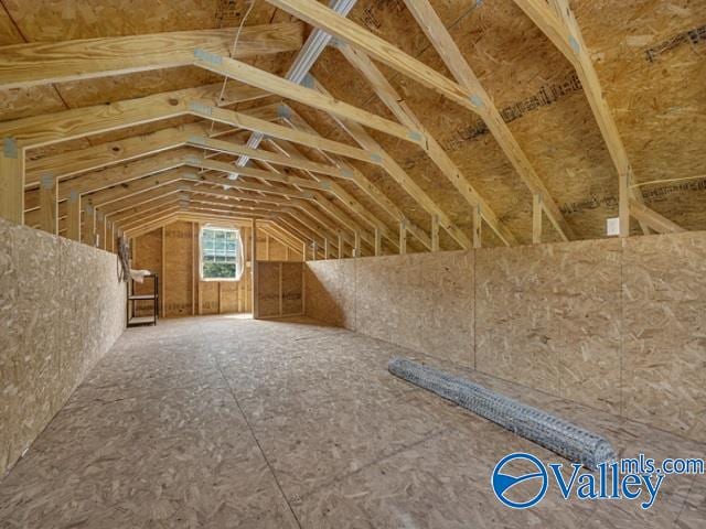 view of attic