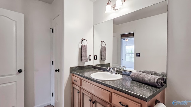 bathroom featuring vanity