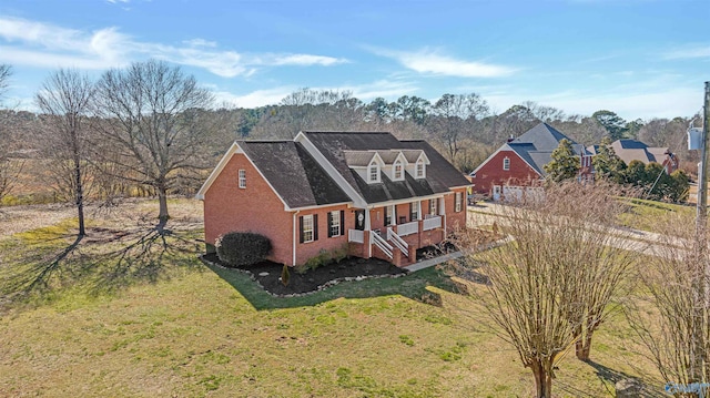 exterior space with a front lawn