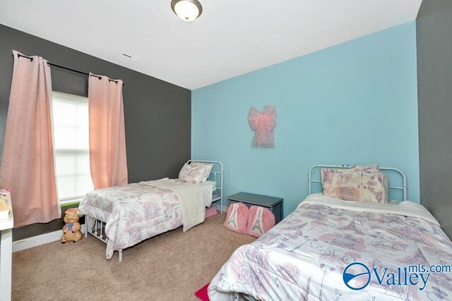 bedroom featuring carpet flooring