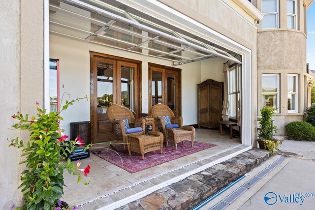 3127 Haddonstone Dr SE, Owens Cross Roads, AL 35763 - view of patio / terrace featuring french doors