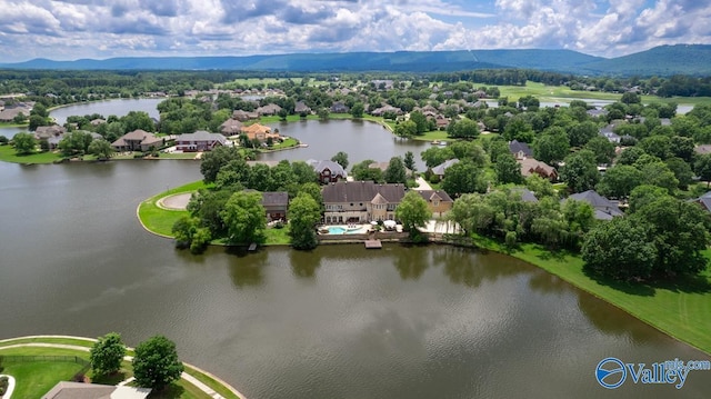 3127 Haddonstone Dr SE, Owens Cross Roads, AL 35763 - aerial view of a water and mountain view