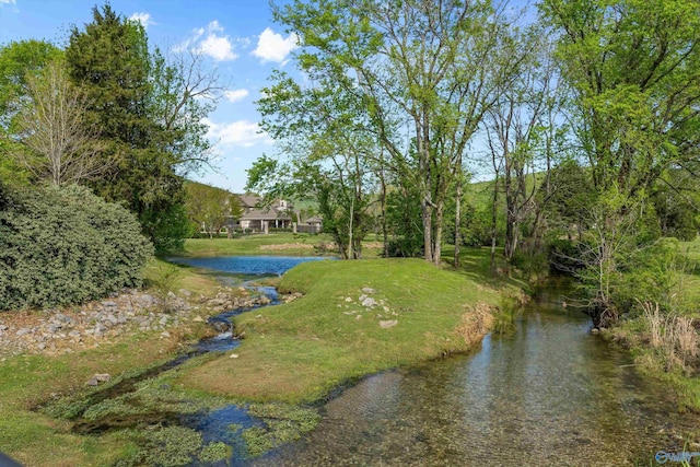 exterior space with a yard