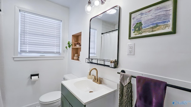 325 Crestview St, Athens, AL 35611 - bathroom featuring vanity and a shower with shower curtain