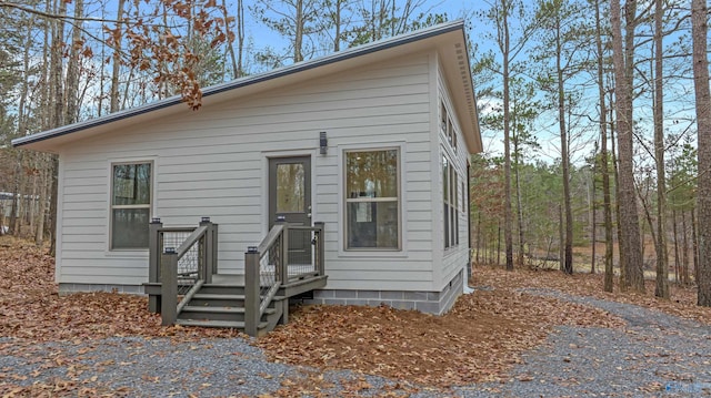 view of rear view of property