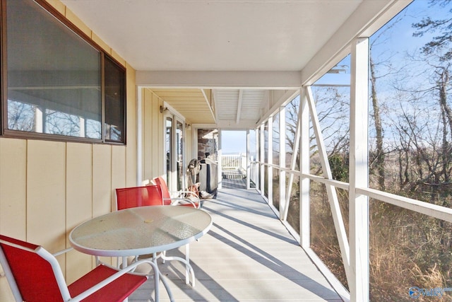 sunroom with a wealth of natural light