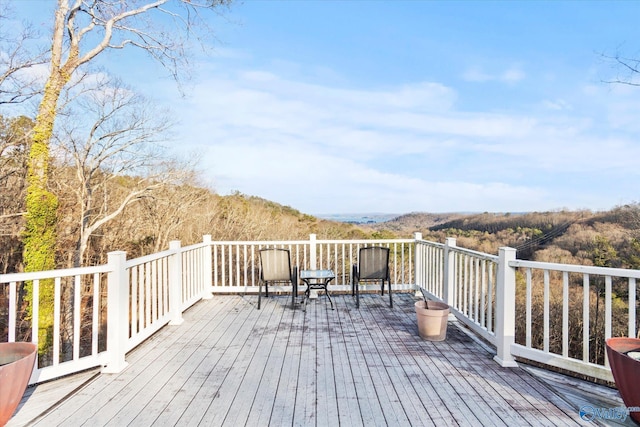 view of wooden terrace