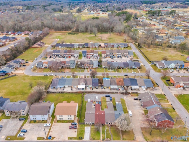 aerial view featuring a residential view