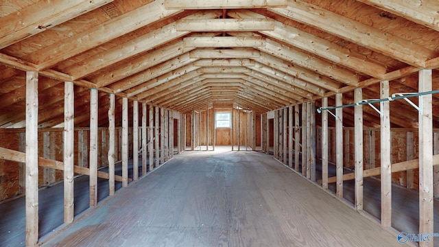 view of attic