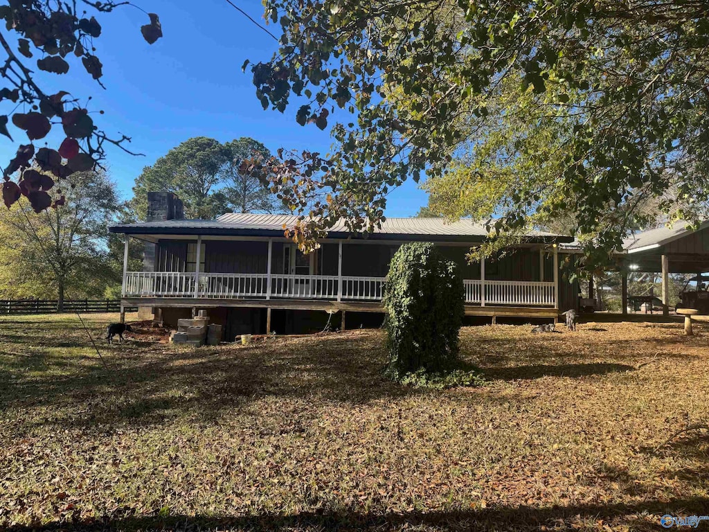 view of rear view of property