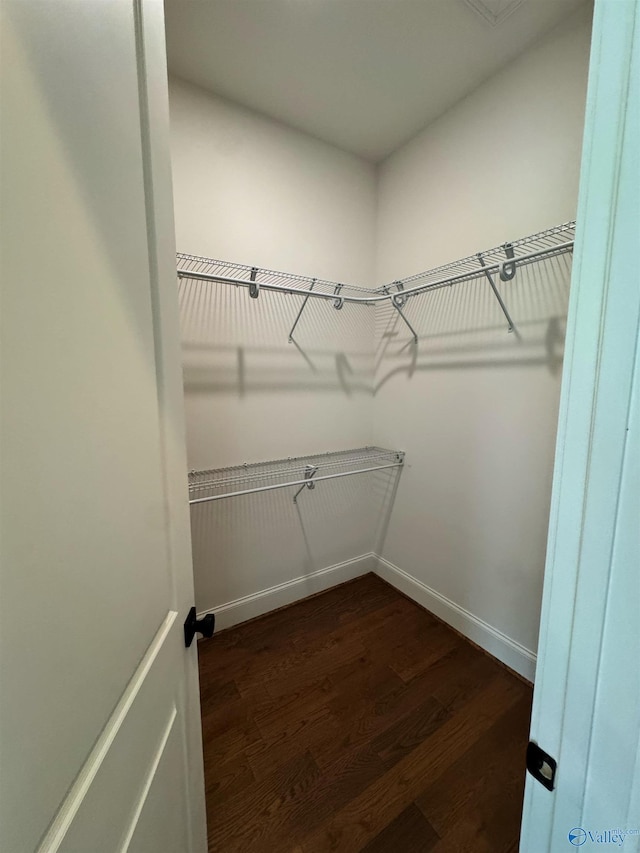 4829 Whorton Bend Rd, Gadsden, AL 35901 - walk in closet with dark wood-style floors