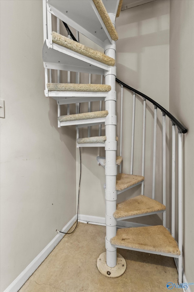 view of staircase