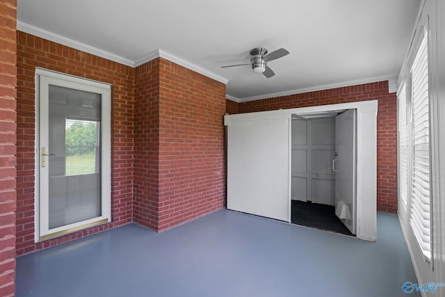 10214 New Cut Rd, Athens, AL 35611 - view of patio / terrace featuring a ceiling fan