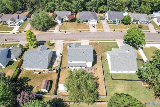 birds eye view of property featuring a residential view