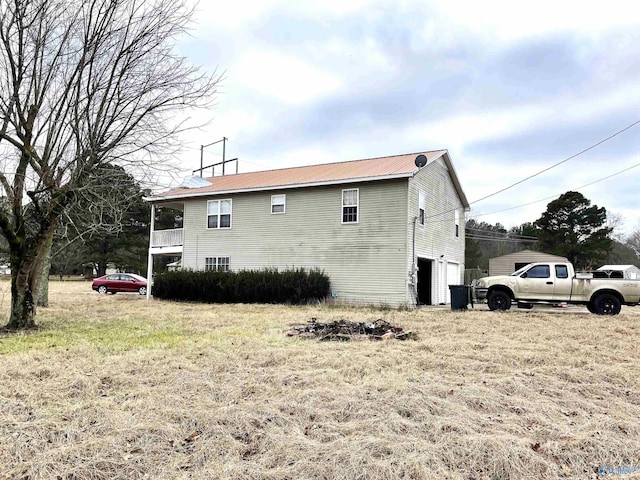 view of home's exterior featuring a garage