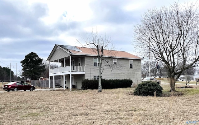 exterior space with a front lawn